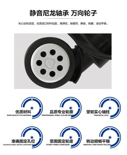 箱包轮子配件生产厂家 拉杆箱轮子塑料脚轮 行李箱配件塑胶制品轮